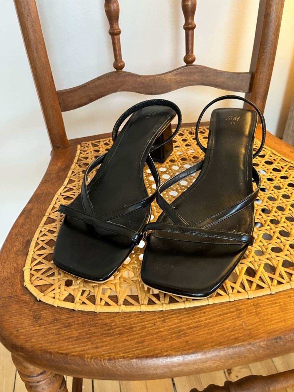 Strappy heel sandals
